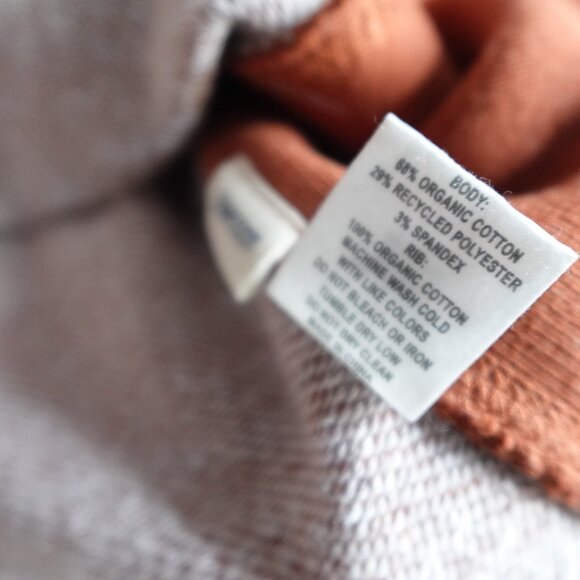 Taylor Stitch Sweatshirt 40 Orange Speckled Organic Cotton Gusseted - Picture 10 of 12